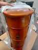 Tribesigns Solid Wood Side Table 2Drawer Narrow End Slim Brown SEE LAST PIC!!