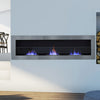 Bio Ethanol Fireplace Modern Wall Biofire 2/3 Burner Fire Place With Glass Panel