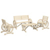 CIADAZ 4 Piece Garden Set Solid Wood Fir, Garden Furniture, Furniture, Q7M7
