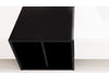 Lowboard TV Stand TV Cabinet with Drawer for Living Room, Black and White