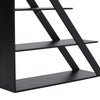 4 Tiers Triangle Ladder Shelf Bookshelf Bookcase Free Standing Display Rack Wood