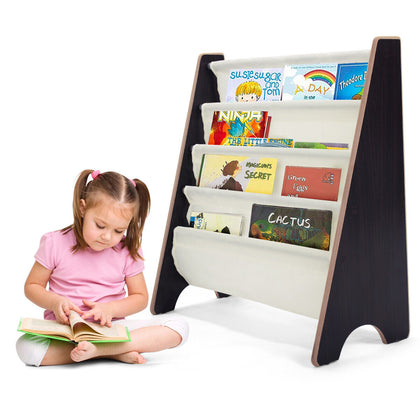 4 Tier Magazines Rack Kids Baby Bookshelf Book Storage Display Organizer Holder