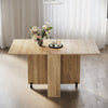 Mobile Wood Folding Dining Table Drop Leaf Rolling Desk with 2 Storage Shelves