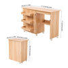 Folding Sewing Table 2 IN 1 Rolling Craft Table Home Office Desk Workstation UK