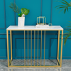 Golden Marble Console Table Side End Sofa Table for Living Room Bedroom Kitchen