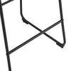 2x Breakfast Bar Stools Bar Kitchen Pub Stools Chairs with Backrest Metal Legs