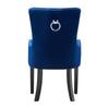 Velvet Pull Door Knocker Studded Dining Kitchen Accent Chairs Luxury Windsor