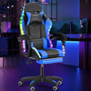 Gaming Chair 12 RGB LED Lights Computer Office Chair Swivel Chair Footrest Blue