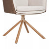 360° Swivel Corduroy Armchair Padded Bedroom Office Desk Chair PU Leather Finish
