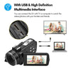 4K Digital Camera 48MP 16X 3" Flip screen Vlogging Camera for YouTube Camcorder