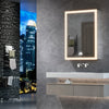 Double-side LED Illuminated Bathroom Mirror Cabinet Storage Shelf Anti-fog Touch