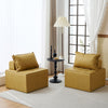 Free Combination Leather Sofa Cube with Detachable Backrest Sectional Floor Sofa