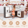 Kids Corner Kitchen Playset Toddlers Wooden Cooking Toy With Lights & Sounds