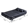 Sofa Bed Modern PU Leather 3 Seater Couch Settee Recliner Guest Sleeper Sofa Bed