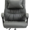 Office Chair Home Desk Chair with Faux Leather Padded Armrest Swivel Chair Grey