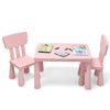 Kids Play Table and Chair Set Children Multi Activity Desk Chair Furniture Pink