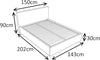 Grey Linen Fabric Ottoman Storage Bed Single Double Small Double King