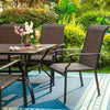2x Rattan Chair Wicker Chairs Patio Dining Chairs High Back Outdoor furniture