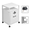 Lockable Drawer Office File Document Cabinet Printer Stand Filing Storage Table