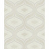Grandeco Nuevo Faux Fabric Beads Trail Geo Textured Metallic Wallpaper
