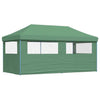 Foldable Party Tent - with 3 Sidewalls Green N2W7