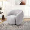 Chenille Fabric 360° Swivel Accent Armchair Barrel Chair For Living Room Bedroom