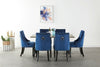 Velvet Dining Chair with Door Knocker Ring Windsor Dressing Room Chair 1/2/4/6