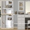Makeup Vanity with Mirror and Lights, 12 Drawers Vanity Desk with Chair