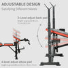 Multi-Function Adjustable Weight Training Bench Fitness Gym Lifting 5.9ft Black