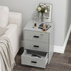 3 Drawer Wooden Bedroom Bedside Cabinet Furniture Storage Nightstand Side Table