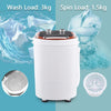 Portable Washing Machine Mini Single Tub Washer for Flats Dorm Camping White New