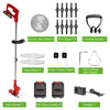 24V Cordless Strimmer Garden Grass Weed Electric Trimmer Edger Tool 2*Batteries