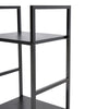 2 Tier Industrial Bookshelf Storage Shelf Unit Display Rack for Home Living Room
