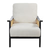 Solid Wood Frame Scandi Fabric Tub Armchair Padded Single Sofa Couch Loveseat UK