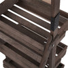 Rustic 3 Tier Wooden Chalkboard Produce/ Retail Display Stand Plant Flower Shelf