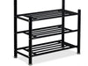 Industrial Coat Rack Vintage Shoe Stand Hallway Storage Bench Rustic Shelf Hooks