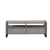 TV Table Stand - Light Grey Finish With Matt Black Metal Frame 450mm H