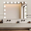 LED Hollywood Makeup Mirror Large Vanity Light Mirror with Dimmable LED Bulbs