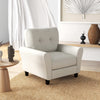 Tufted Upholstered Accent Sofa Reading Armchair w/ Seat Cushion
