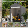 Outdoor Storage Shed Equipment Shelter Cover Bicycle PE Waterproof Steel Frame
