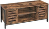 Rustic TV Stand Retro TV Unit Storage Media TV Cabinet with Doors Living Room TV