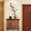 Large Wall Clock Silent Elegant Decorative Floral Gold Flower Leaf Clock 83cm