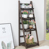 4 Tier Folding Ladder Shelf Bookcase Display Storage Rack Plant Stand