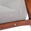 Sofa Couch Solid Wood Chair Soft Flannel Upholstered Seat Living Room Furniture