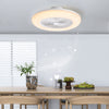 Dia.55cm LED Ceiling Fan Light Dimmable Chandelier Bedroom Lamp w/Remote Control