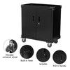 Mobile Metal Garage Workshop Tool Storage Cabinet Lockable Tool Trolley Cupboard