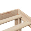 Bed Frame with Headboard 150x200 King Size Solid Wood Pine M8N3