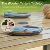 Outdoor Patio Dining Table for 6 Person Rectangular w/ Umbrella Hole Heavy Duty