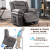 Power Lift Recliner Electric Massage Heating Chair Living Room Armchair Grey