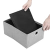 Folding Storage Ottoman Box Drawer Footstool Foldable Bench Chair Footrest Linen